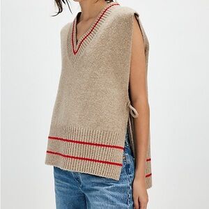 Free people All Star stripe poncho